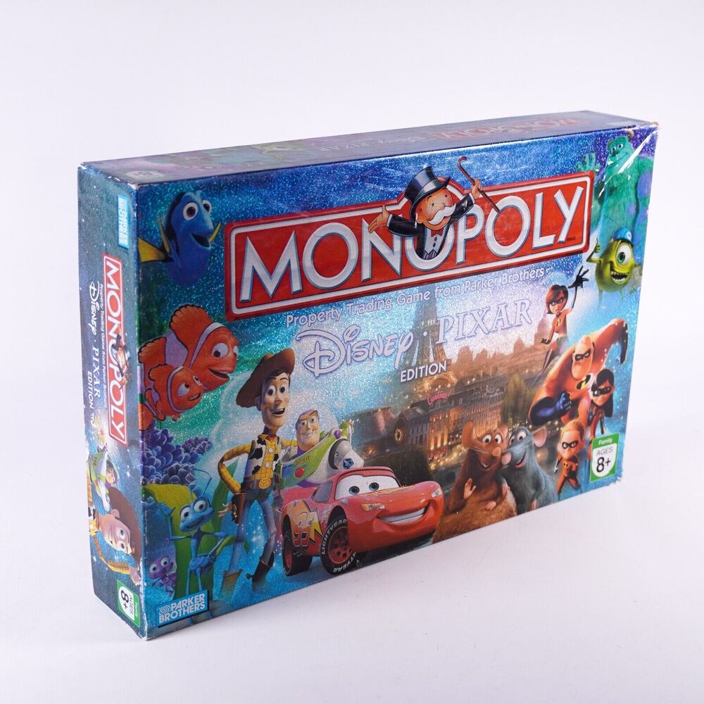 Monopoly Disney Pixar Edition Board Game 2007 Parker Bros Hasbro Missing Piece